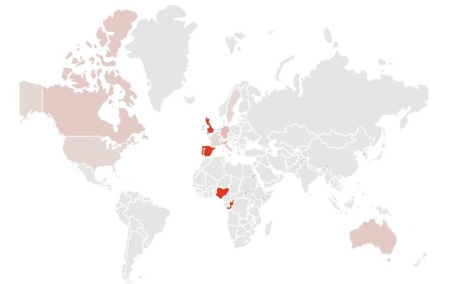HARTA infectărilor cu variola maimuței confirmate până acum în lume / Spania și Portugalia raportează zeci de cazuri / Situația răspândirii în Europa