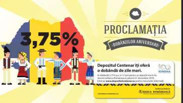 (P) Depozitul Centenar de la Banca Românească a fost desemnat „Produsul de economisire al anului”